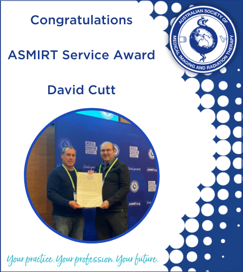 ASMIRT Service Award recipient - David Cutt